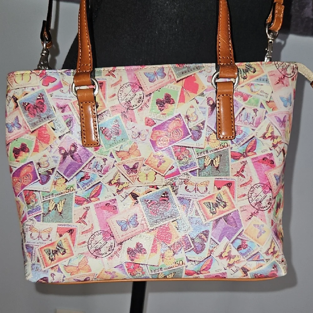 Unique Fossil Multicolor Butterfly Crossbody Bag - Picture 2 of 13